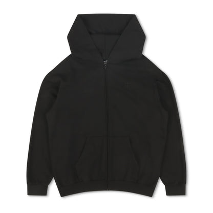 Embroidered Cross Zip Up Hoodie